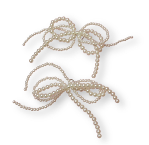 Pearl bow Shoe Beads (set)